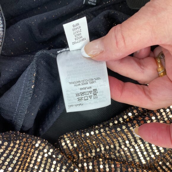 Dance Inc. Gold Sparkle Sequin Pants Sz S-M for Gorgeous Night Out Special Event - Picture 16 of 16